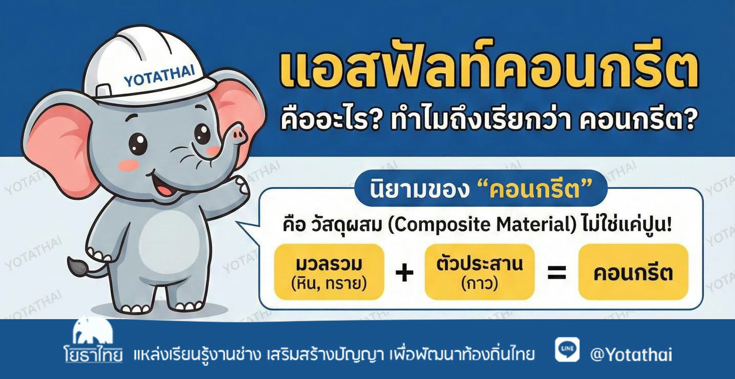 ทำไม “ถนนยางมะตอย” ถึงเรียกว่า “แอสฟัลท์คอนกรีต”?